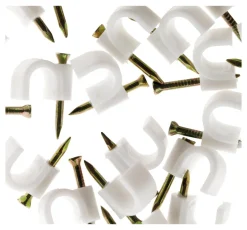 20 attaches plastiques Ø8/9 blanc