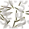 20 attaches plastiques Ø7mm blanc