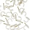 20 attaches plastiques Ø6mm blanc