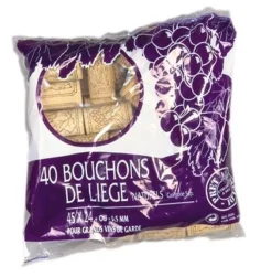 40 Bouchons de liège pour vins de garde - 45 X 24