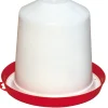 Abreuvoir en plastique blanc/rouge 10L