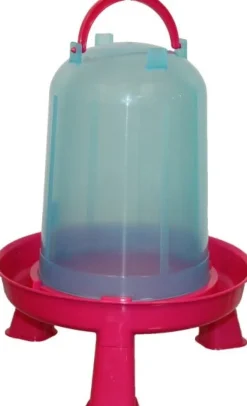 Abreuvoir sur pieds mauve/bleu 8L