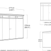 Abri de jardin Cortina 97 - 6 m² résine gris aspect bois