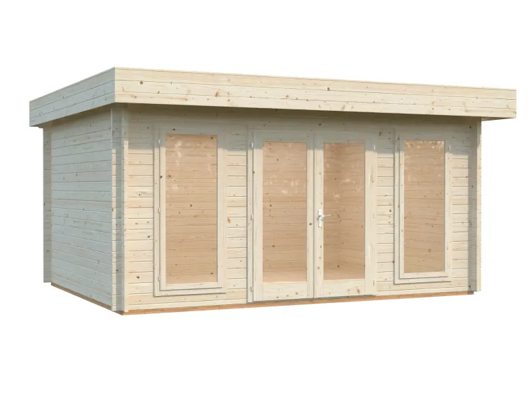 Abri de jardin en bois blanc Bret 14,80 m²