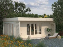 Abri de jardin en bois blanc Caroline 20,20 m²