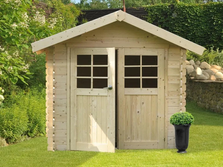 Abri de jardin en bois blanc Chartres 7,09 m²