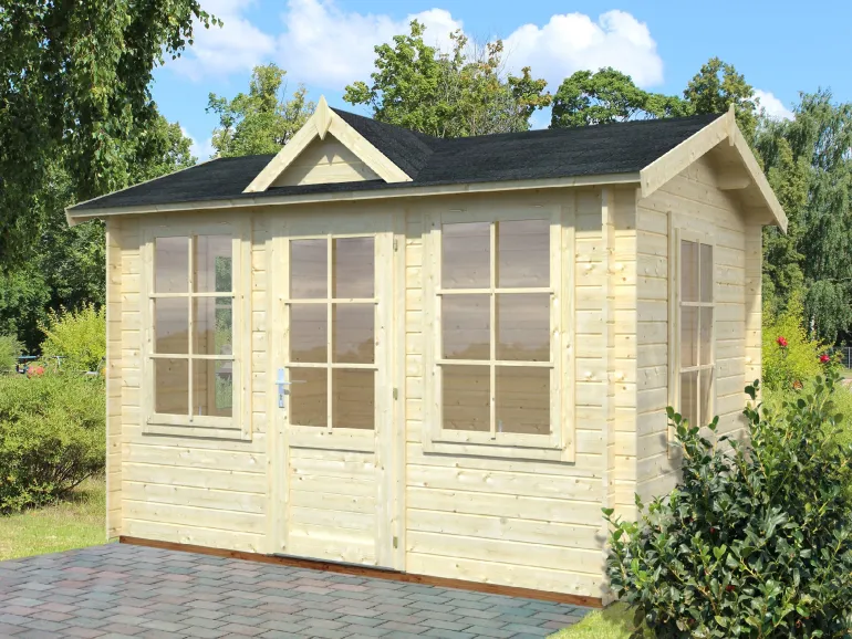 Abri de jardin en bois blanc Claudia 7,40 m²