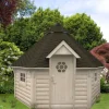 Abri de jardin en bois blanc Grill finlandais eva 8,70 m²