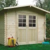 Abri de jardin en bois blanc Hof 6,15 m²