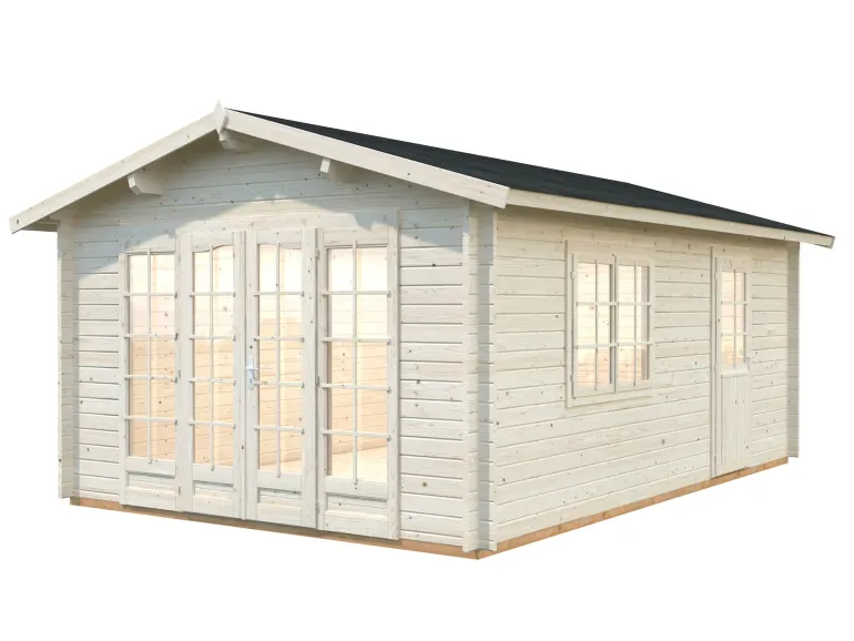 Abri de jardin en bois blanc Irene 19,00 m²