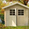 Abri de jardin en bois blanc Lannion 8,88 m²