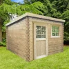 Abri de jardin en bois blanc Nevers 5,66 m²