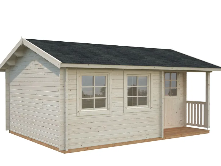 Abri de jardin en bois blanc Susanna 16,40 m²