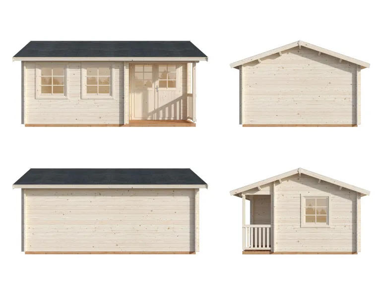 Abri de jardin en bois blanc Susanna 16,40 m²