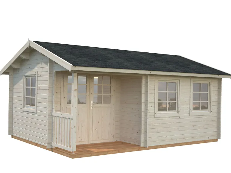 Abri de jardin en bois blanc Susanna 16,40 m²
