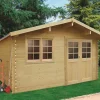 Abri de jardin en bois blanc Visp 16,22 m²