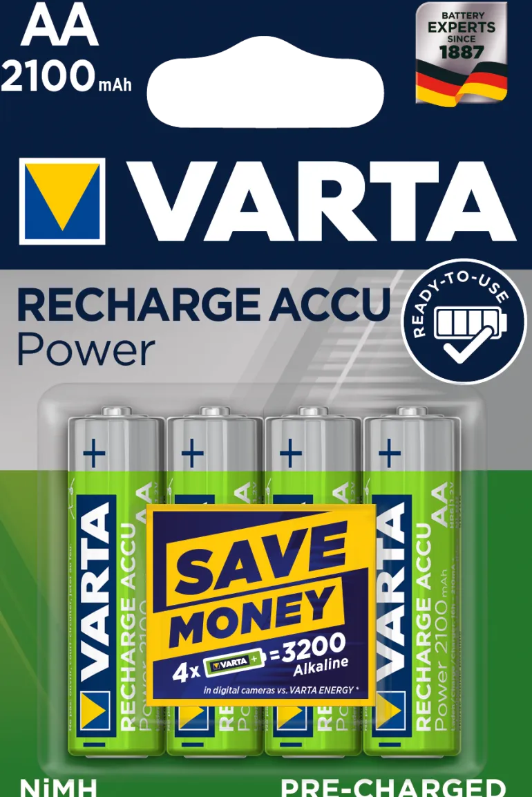 Accus HR6 AA Ni-Mh 2100 mAh (x4)