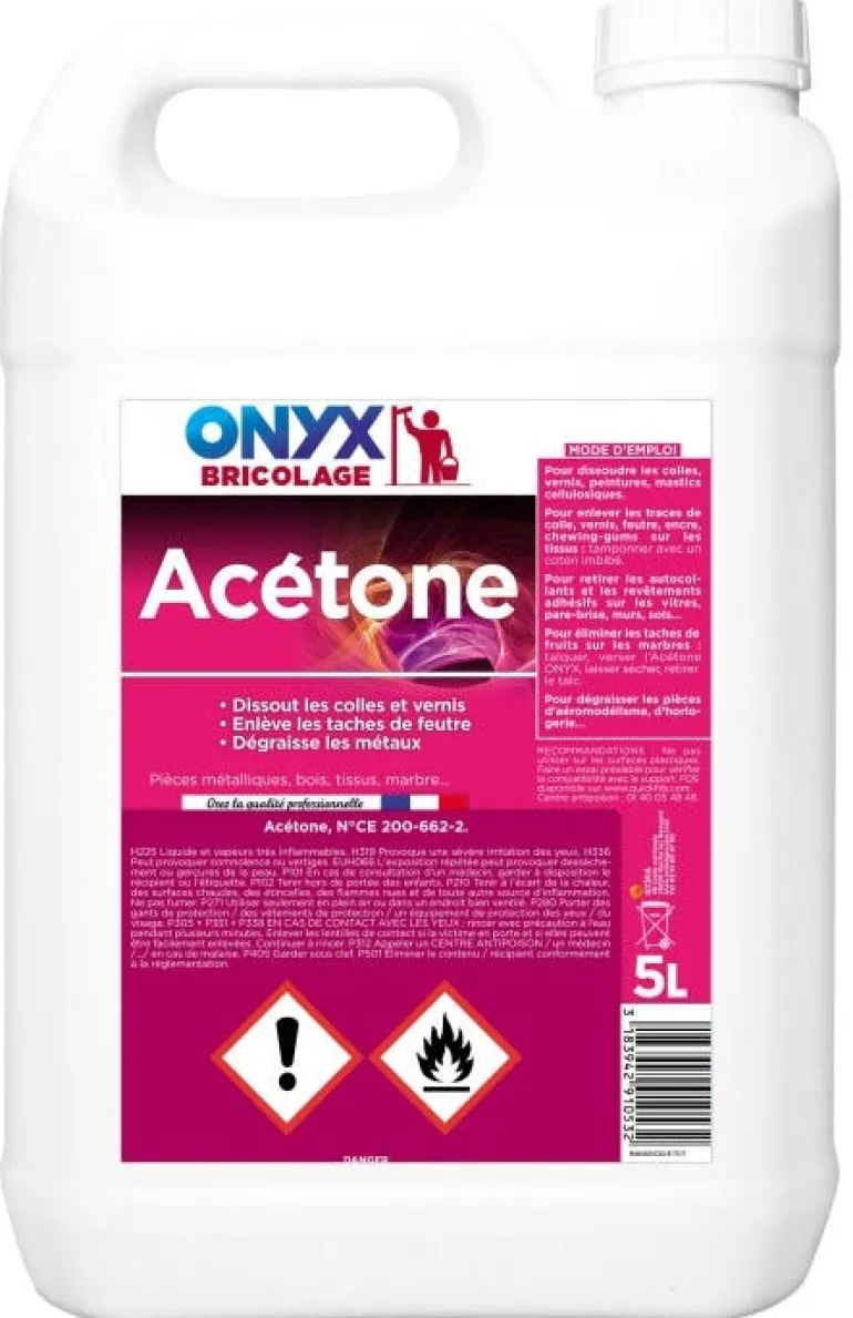 Acétone bidon de 5L ONYX