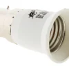 Adaptateur douille mâle B22- femelle E27 blanc