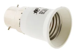 Adaptateur douille mâle B22- femelle E27 blanc