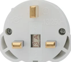 Adaptateur France-Royaume Uni Blanc 13A 250V ZENITECH
