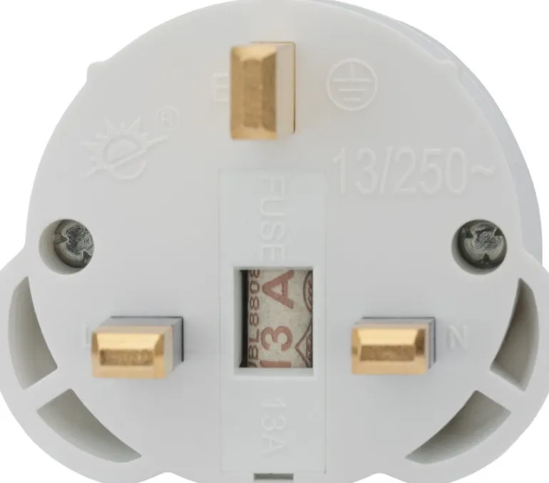 Adaptateur France-Royaume Uni Blanc 13A 250V ZENITECH