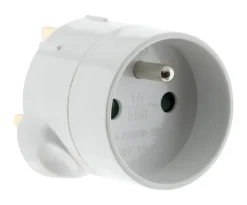 Adaptateur mâle UK/femelle France 230V
