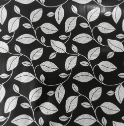 Adhésif décoratif 45cm x 2m Flore argent
