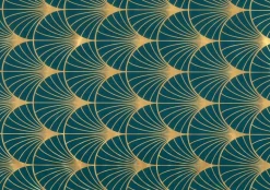 Adhésif décoratif 45cm x 2m Iribe bleu