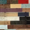 Adhésif décoratif 45cm x 2m Lattes multicolor