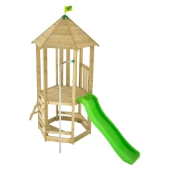 Aire de jeux bois Castlewood toboggan H.295 cm TP TOYS