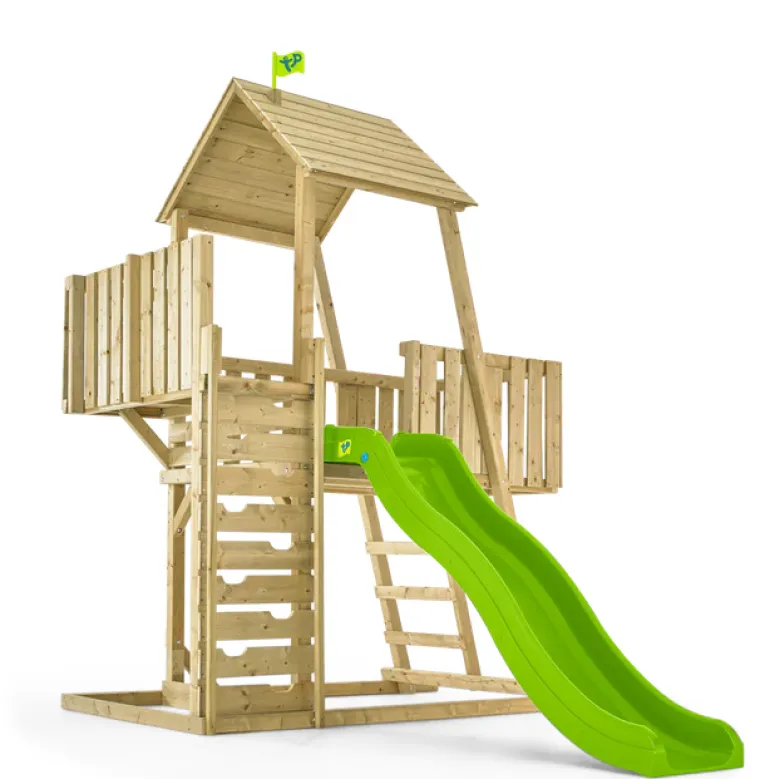 Aire de jeux bois Kingswood Tour toboggan H.306 cm TP TOYS