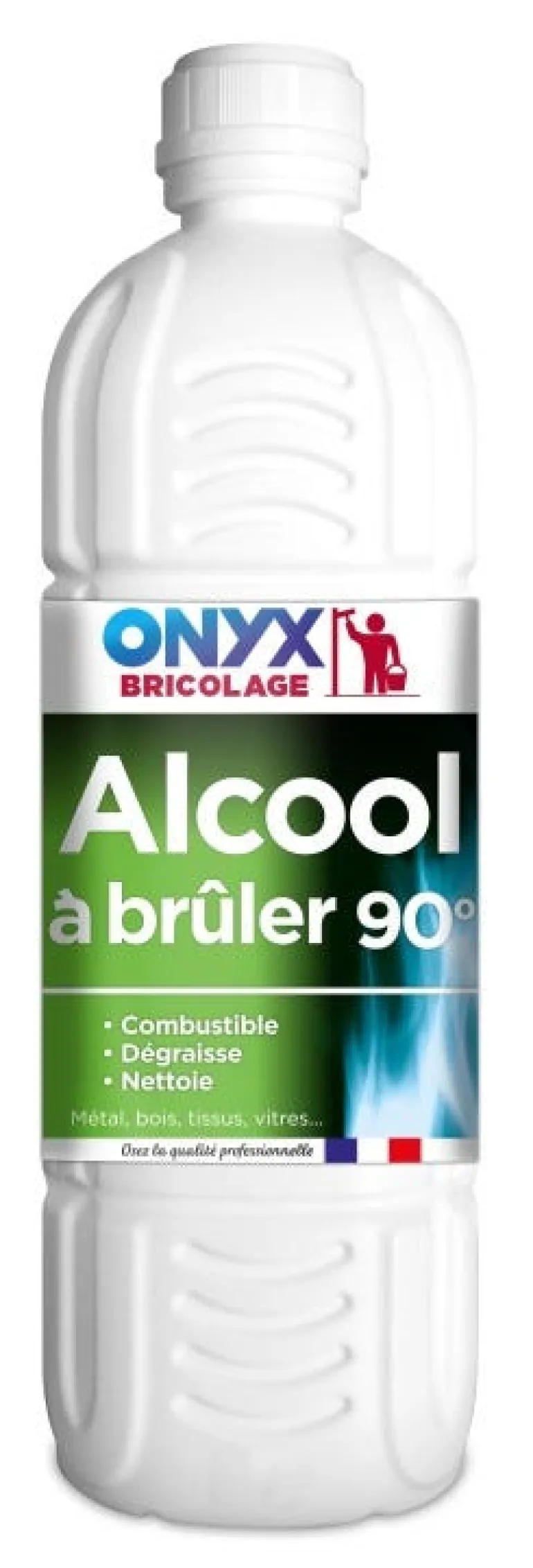 Alcool à brûler 90° bouteille de 1L ONYX