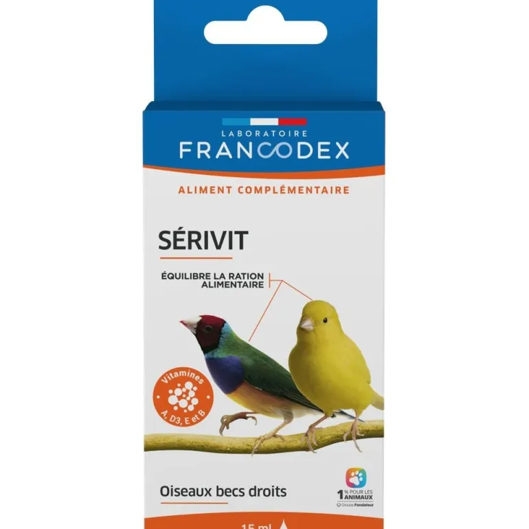 Aliment complémentaire vitamines Sérivit 15 ml FRANCODEX
