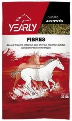 Aliment floconné et fibreux Fibres 20kg YEARLY