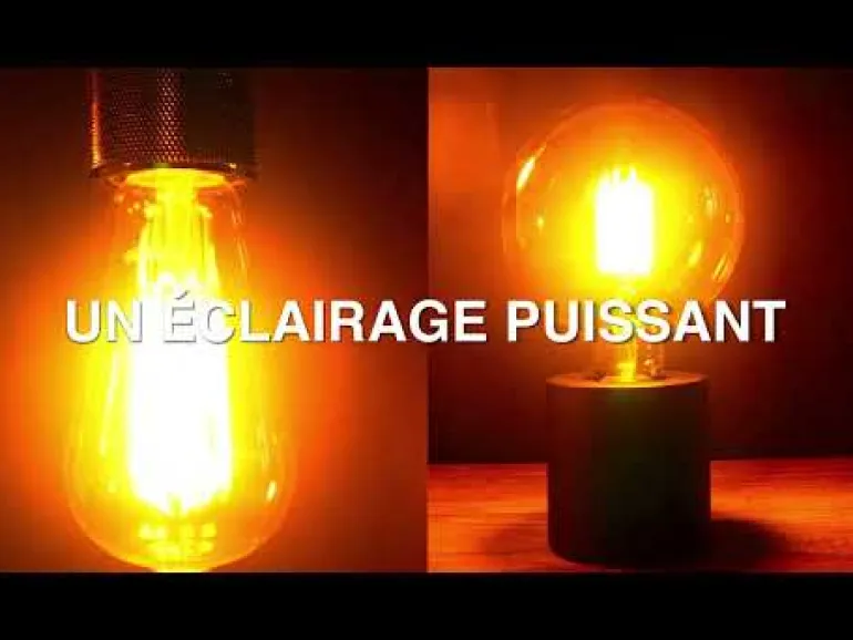 Ampoule filament LED déco G95 E27 1521lm 1800k blanc chaud