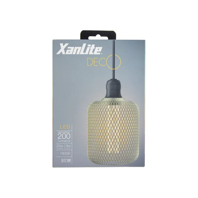 Ampoule filament LED déco E27 150lm 4W 1800k blanc chaud