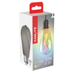 Ampoule filament LED ST64 licorne E27 1800k blanc chaud