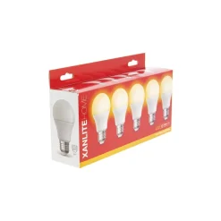 Ampoule LED A60 E27 806lm 9W 2700k blanc chaud x5