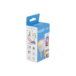 Ampoule LED connectée Kozii E14 400lm 6W RVB
