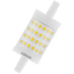 Ampoule LED Crayon 78mm variable 8,5W R7S chaud OSRAM