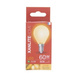 Ampoule LED E14 806lm 6,5W 2700K blanc chaud