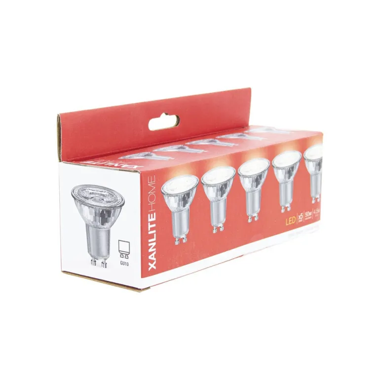 Ampoule LED GU10 345lm 4,8W 4000k blanc neutre x5
