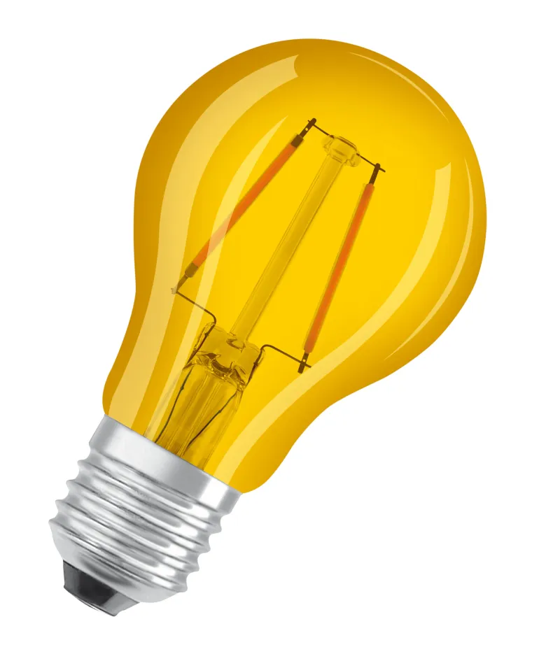 Ampoule Led Standard Verre Jaune Déco 2,5W=15 E27 Chaud