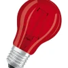 Ampoule Led Standard Verre Rouge Déco 2,5W=15 E27 Chaud