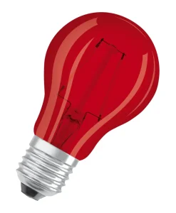 Ampoule Led Standard Verre Rouge Déco 2,5W=15 E27 Chaud