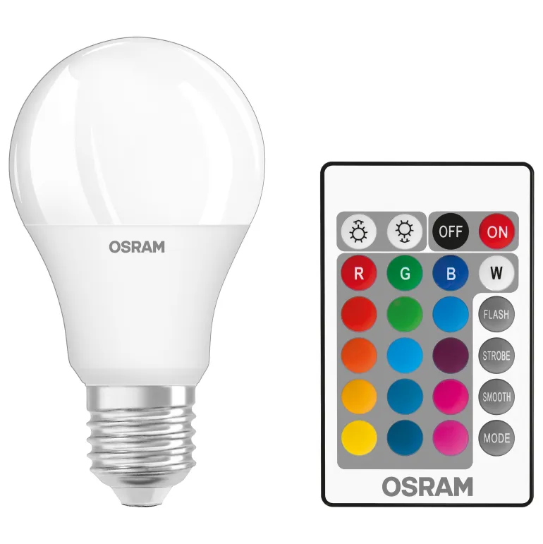 Ampoule Standard Rgbw Dépoli Var 9,4W=60 E27 Chaud