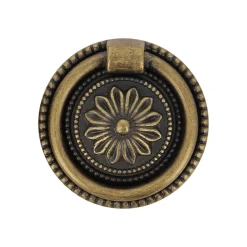 Anneau Ø45 mm en zamak laitonné vieilli mat x2