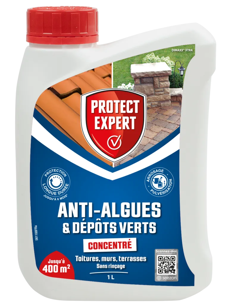 Anti-algues et dépôts verts concentré 1L PROTECT EXPERT
