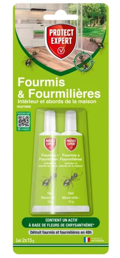 Anti fourmis en gel pyrèthre 2 x 15g PROTECT EXPERT